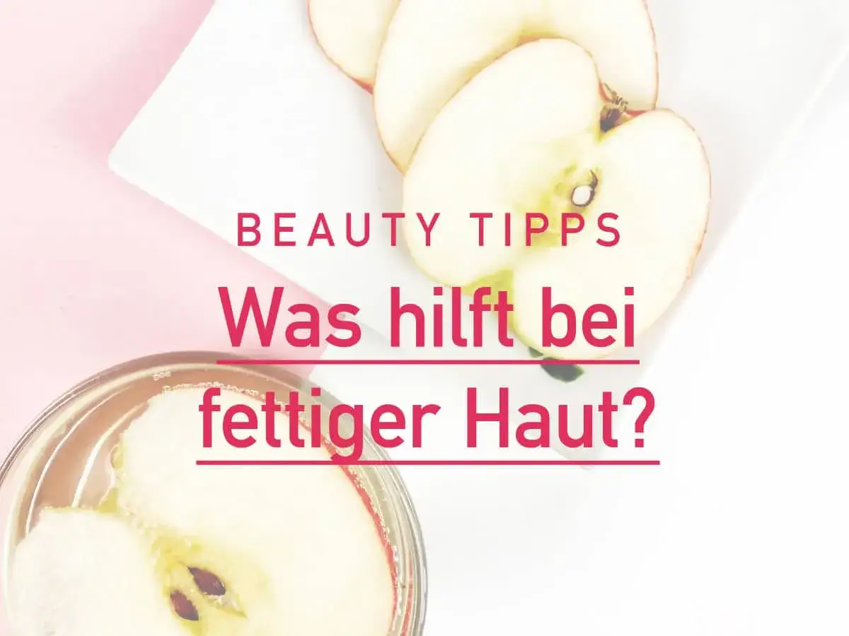 Apfelscheiben in einem Glas und auf einem Teller. Text: 